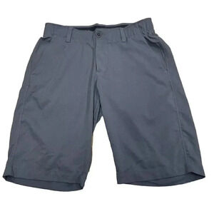 Under Armour Men's HeatGear Comfort Short Gripper Waist Gray Golf Shorts 30